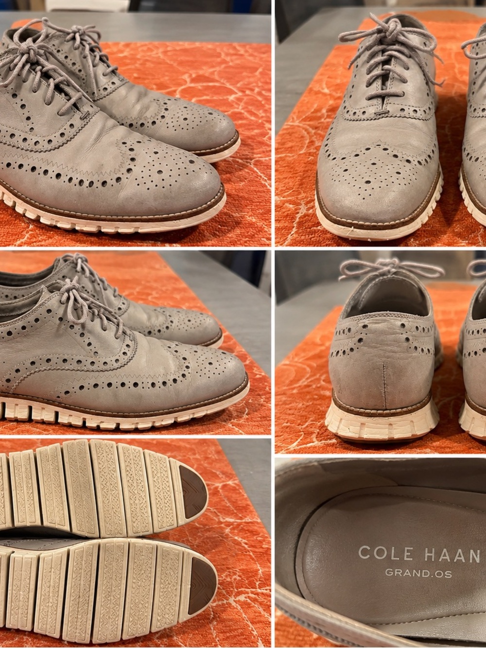 Cole Haan Men’s Wingtip Oxford Shoes – Size 10